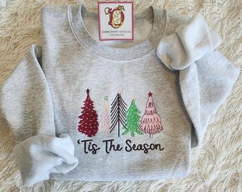 Tis the Season Embroidered Sweatshirt