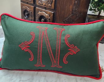 Romantique Monogram Pillow Cover