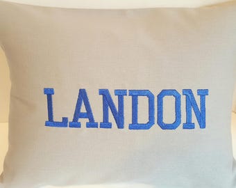 NAME or WORD Decorative Pillow Cover, Pillow Insert not included, Nursery Decor, Baby Gift