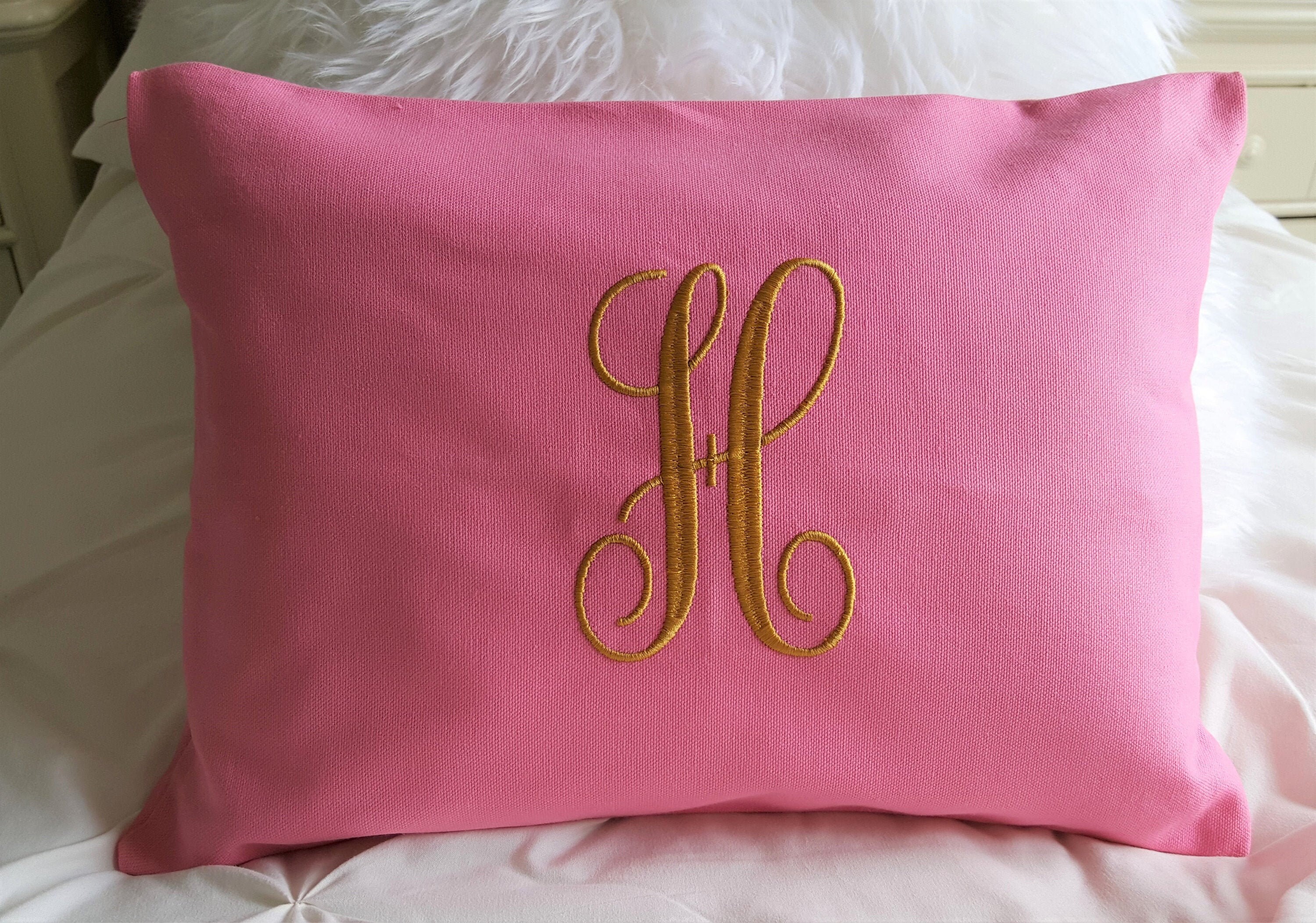 MONOGRAMMED PILLOW Cover 12 x 16 Personalized gift Baby Etsy