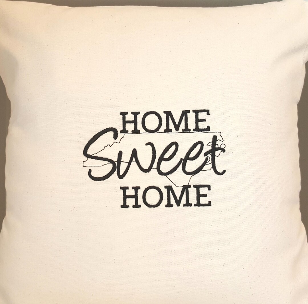 HOME SWEET Home Monogram Pillow Cover-pillow Insert Not - Etsy
