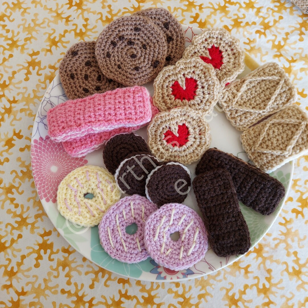 Crochet Afternoon Tea Pattern, PDF Crochet Pattern, Play Food for Kids ...