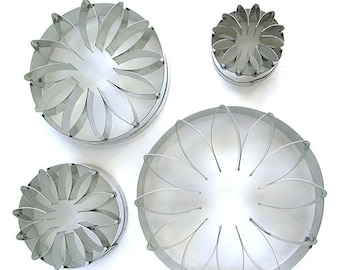 Gerber Daisy Cutter Set (12 pétalos, 4 tamaños)