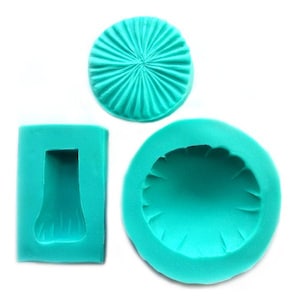 Small Parasol Mushroom Molds (set of 2, cap and stem)