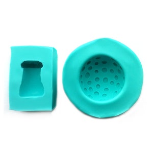 Small Spotted Toadstool Molds (set of 2. cap and stem)