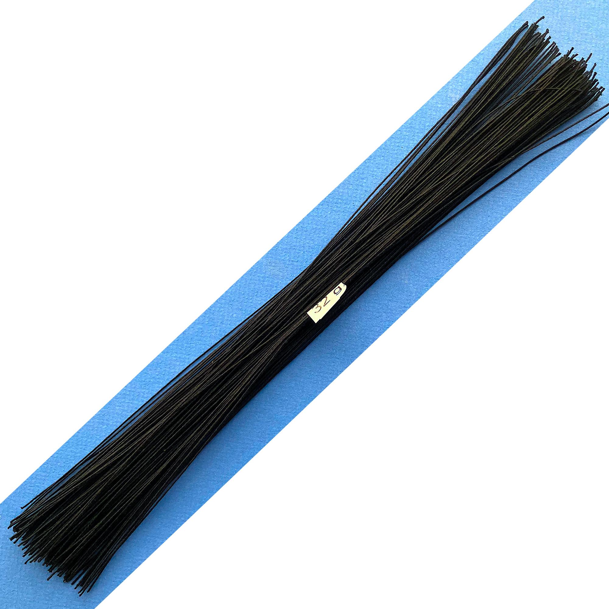 32 Gauge Black Cotton Covered Floral Wire - 130 feet per bundle (36.6m)…