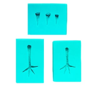 Beaks and Birdie Feet Silicone Molds (set of 3)