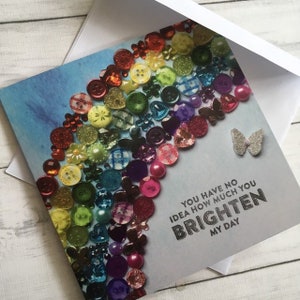 PRINTED Rainbow Greeting Cards, Flat Printed Cards, Rainbow Card, Quote Card, Inspirational Cards, Glossy printed cards, Blank cards,
