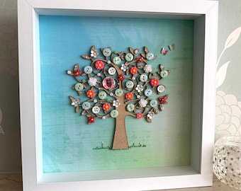 Button Tree Art | Etsy