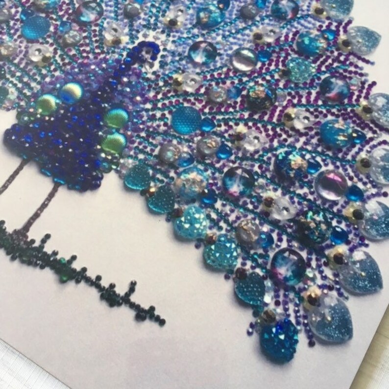 Pair of Peacock Placemats Pair of placemats Peacock Theme Etsy