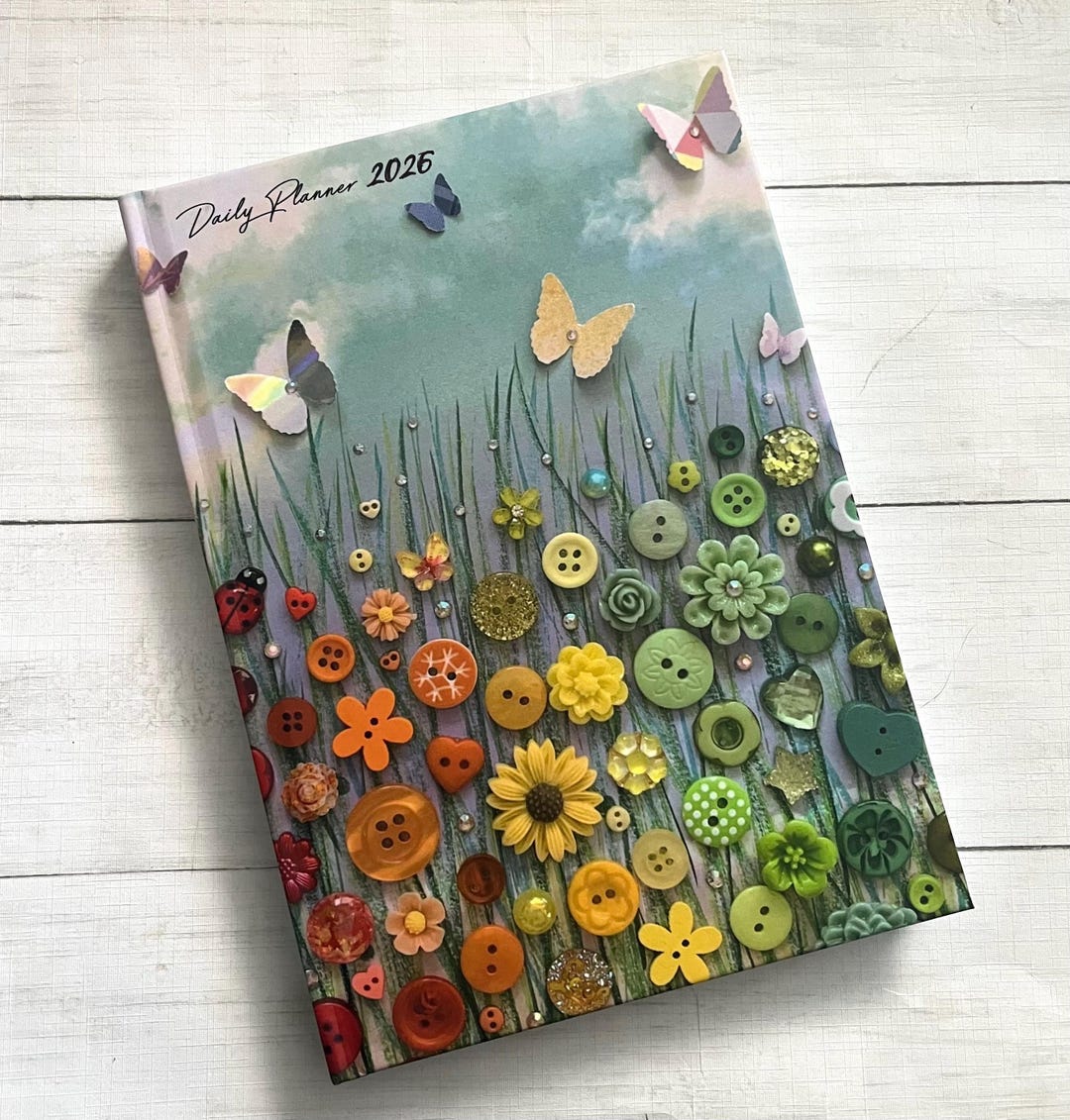PRINTED Art Cover 2026 Daily Planner, Hardcover Floral Planner, Day to ...