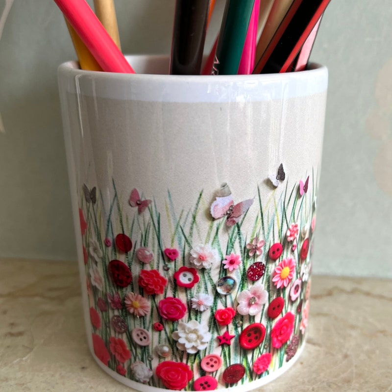 Ceramic Pen Holder - Etsy