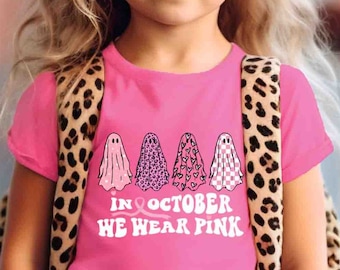 Breast Cancer Support Squad Youth Toddler Shirt, Breast Cancer Awareness Gift For Kids and Grandkids of Fighters, Survivors and Warriors