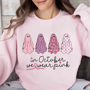 Breast Cancer Awareness Support Squad Sweatshirt | In October We Wear Pink