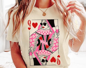 Queen Of Hearts T-Shirt | Birthday Queen, Valentines Day Tee, Bridesmaid Gift