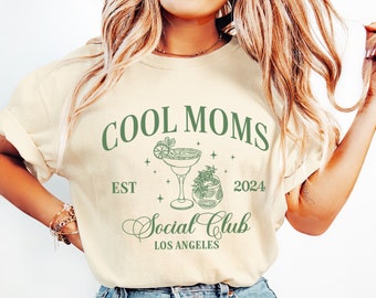 Moms Social Club Comfort Colors Shirt | Personalized Mom Gift