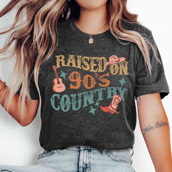 Raised On 90's Country T-Shirt: Western Boho Concert Tee
