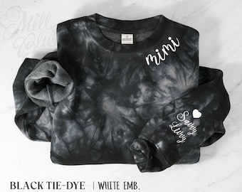 Custom Embroidered Grandma Sweatshirt with Grandkids Names | Butter-Soft Fleece