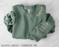 Custom Embroidered Mama Sweatshirt with Kids Names | Butter-Soft Fleece