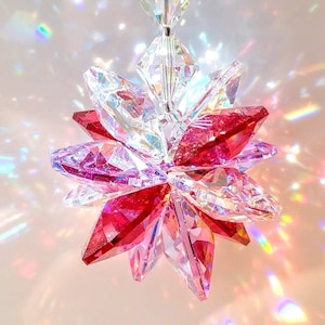 Star Suncatcher Car Charm or Window Sun Catcher Suncatcher for Windows Crystal Rainbow Maker Prism Car Charm AB Crystal Prism