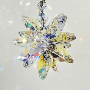 Crystal Suncatcher Crystal Star Ornament Car Charm Suncatcher or Window Sun Catcher Suncatcher for Windows Rainbow Maker Crystal Star Prism