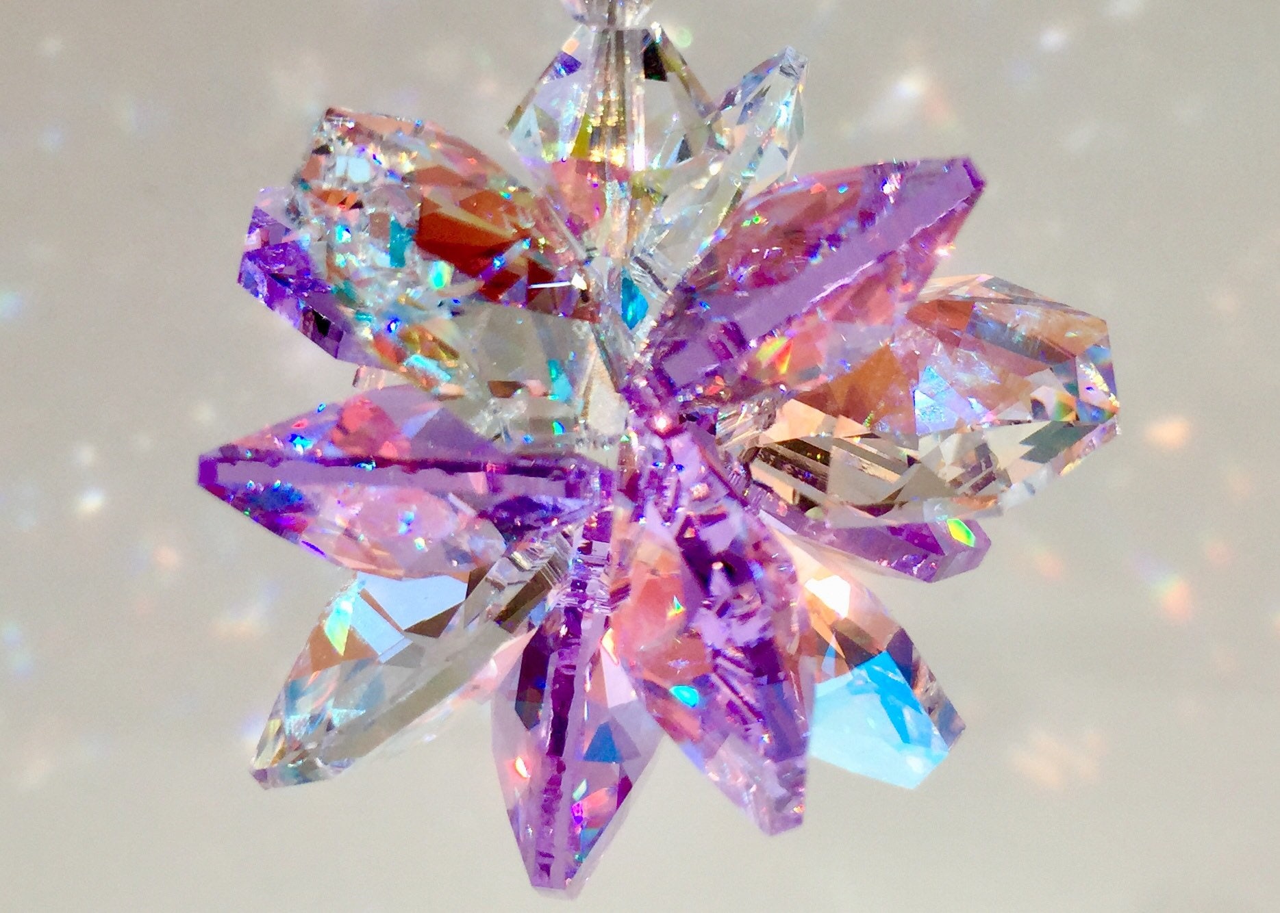 Star Suncatcher Car Charm or Window Sun Catcher Suncatcher for Windows Crystal Rainbow Maker Prism Car Charm AB Crystal Prism
