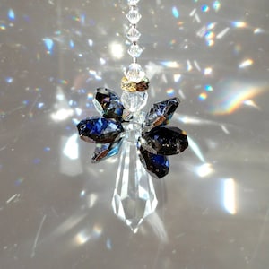 Crystal Suncatcher Guardian Angel Sun Catcher Austrian Crystal Rainbow Suncatcher Angel Prism Catcher Housewarming Gift Crystal Suncatcher