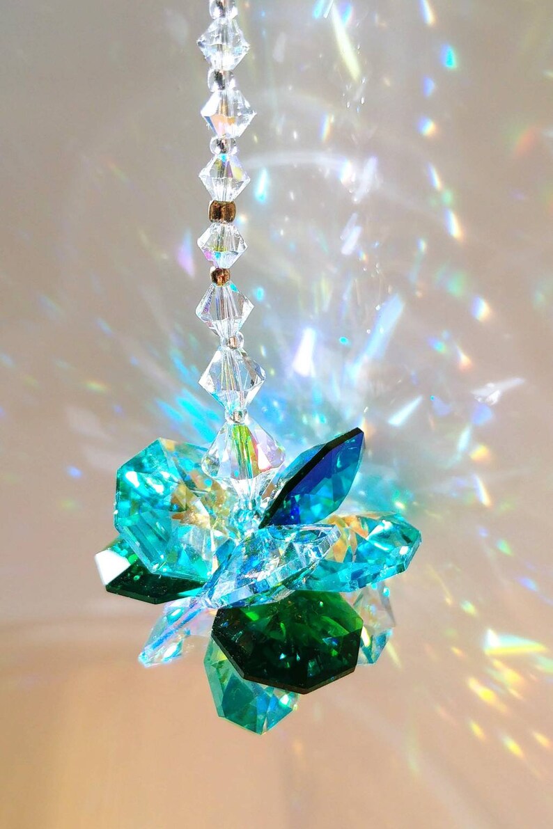 Swarovski Suncatcher Starburst Star Suncatcher Window or Car Etsy UK