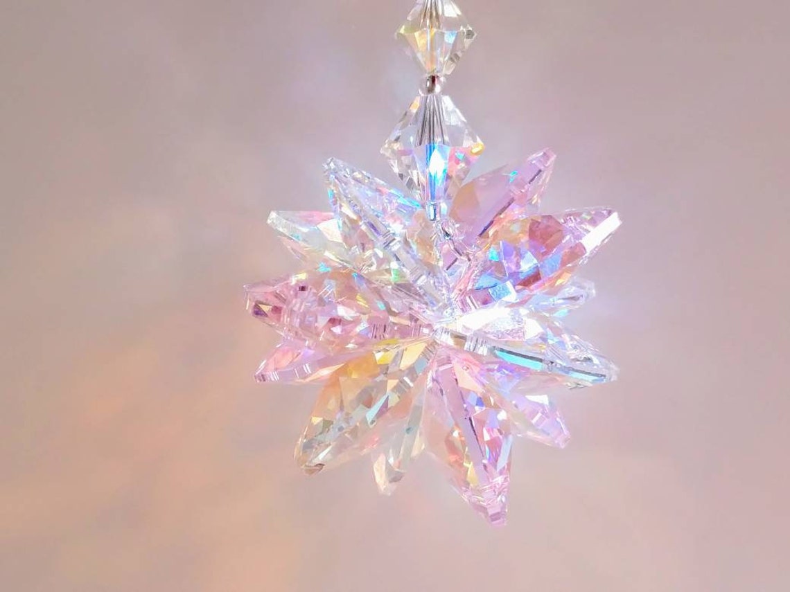 Austrian Crystal Suncatcher Rainbow Suncatcher Car Charm or Etsy
