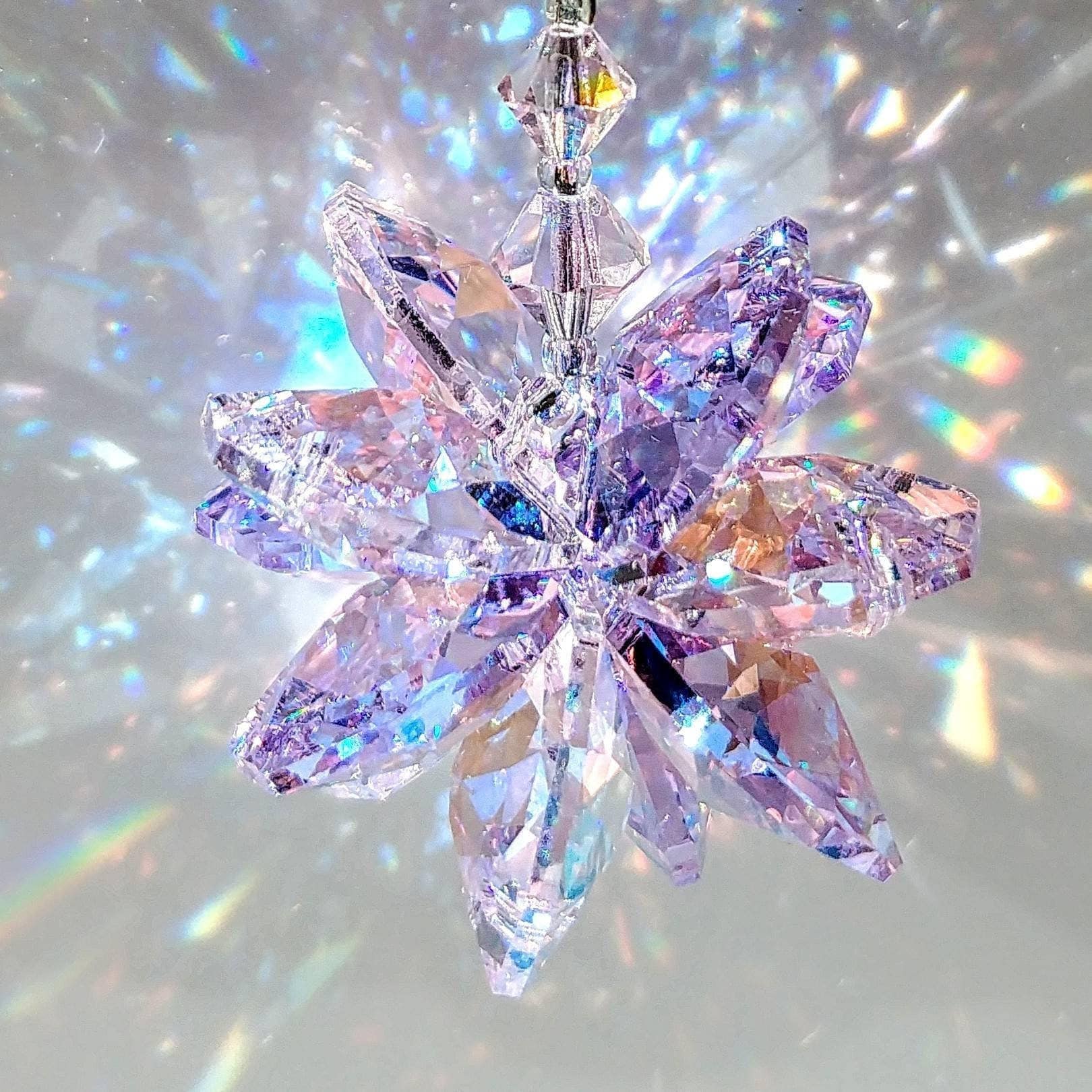 Achiount Hängedekoration Kristall Prisma Sonnenfänger zum Aufhängen
