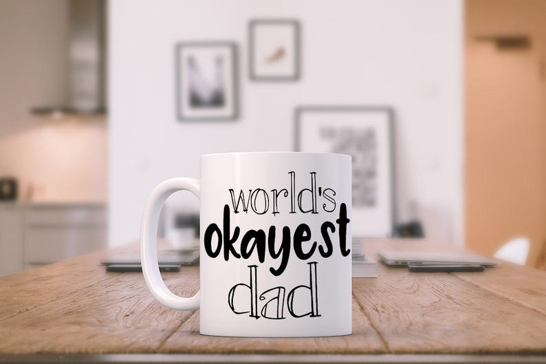 Download World's Okayest Mom and Dad Funny Mug Set Couples Mug | Etsy