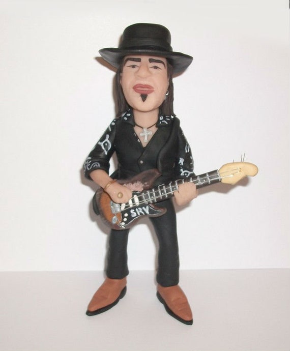 Stevie Ray Vaughan SRV Figure Rock  Music collectible miniature 
