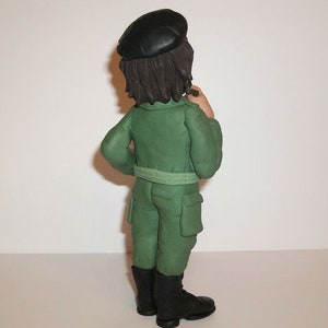 Che Guevara figurine Iconic Revolutionary doll , miniature sculpture,hand made polymer clay figurine,home decor image 4