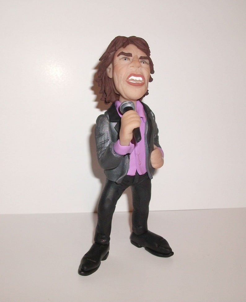 Mick Jagger figurine The Rolling StonesRock Star doll | Etsy