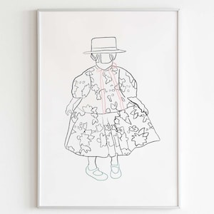 Ritratto artistico personalizzato per bambini, disegno al tratto personalizzato, arte digitale, ritratto di bambini, ritratto di famiglia personalizzato, ritratto personalizzato