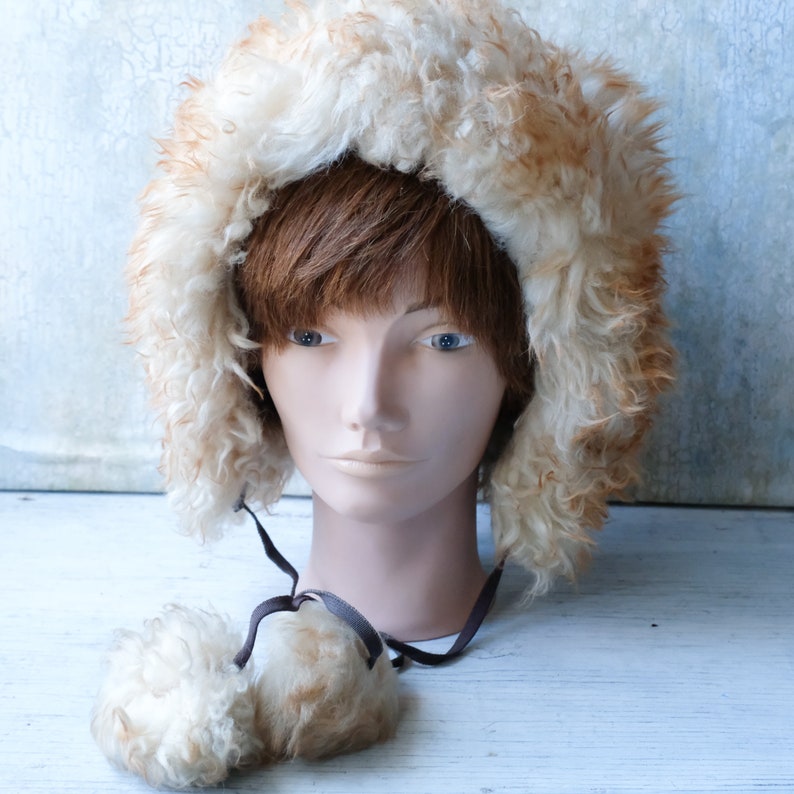 Vintage Shearling Women S Hat Sheep Skin Winter Hat Etsy