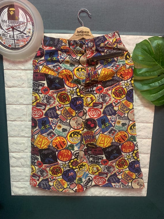 DEATHSTOCK!! Skirt HYSTERIC GLAMOUR Fullprints - Etsy 