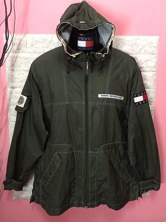 Rare Windbreaker Tommy Hilfiger Back pocket - image 1