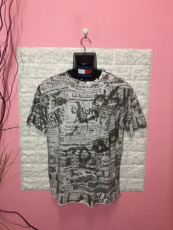 Vintage 80’s Shirt Band The Clash Full Prints