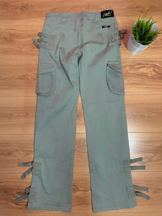 Vintage Cargo Green Army Clash Jeans USA - image 3