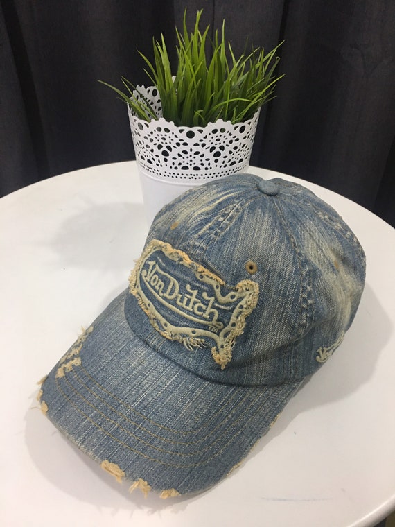 Rare Cap Von Dutch Ripped Style