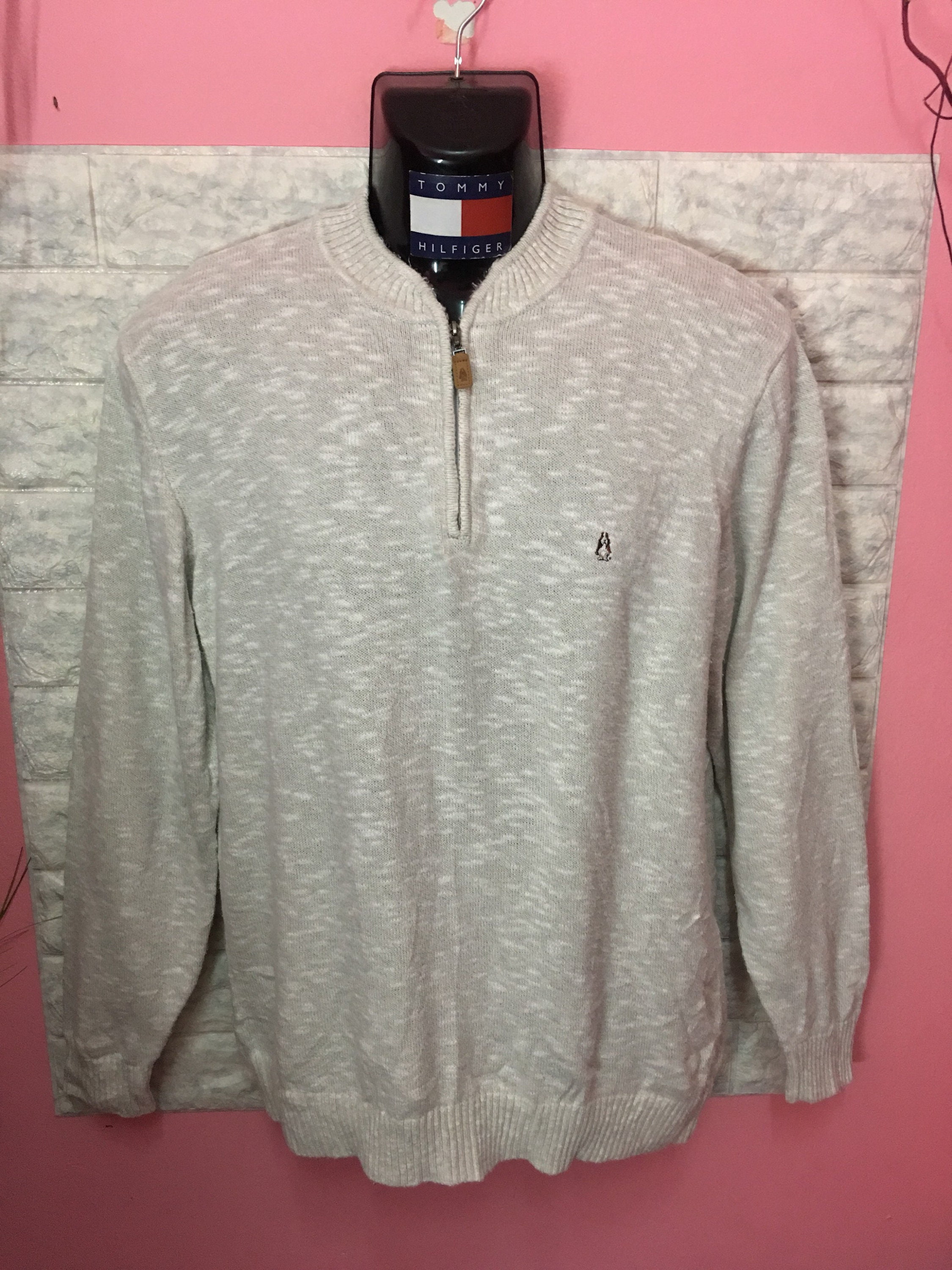 Rare Sweatshirt Hush Puppies Half Zip 