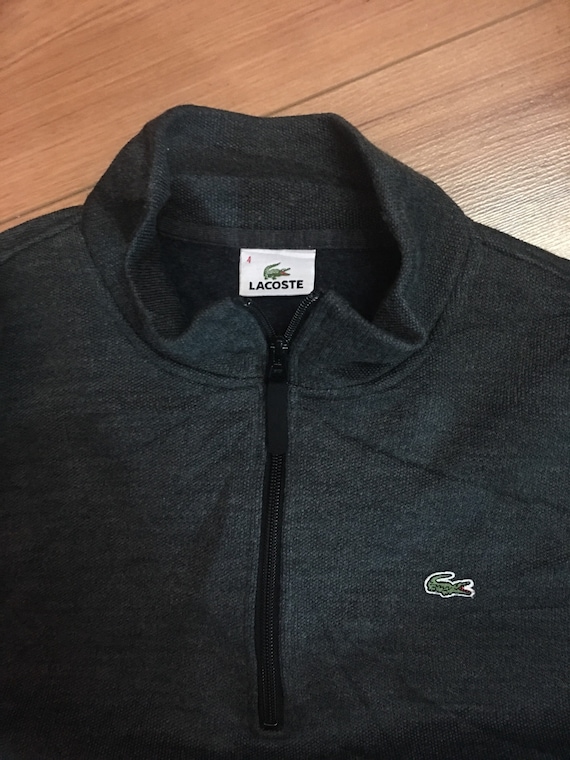 Sweatshirt Lacoste Half Zip Etsy Canada