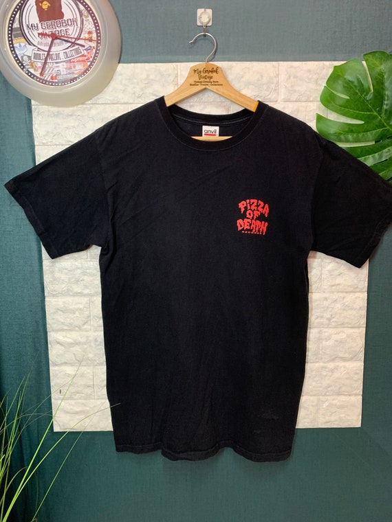 RARE !! Shirt Band PIZZA of Death - Etsy RARE !! Shirt Band PIZZA of Death - Etsy