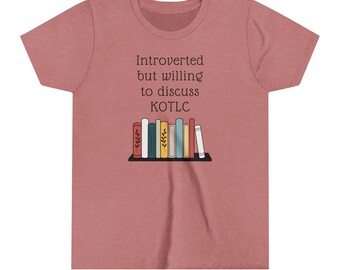 Camiseta juvenil introvertida para amantes de los libros de KOTLC