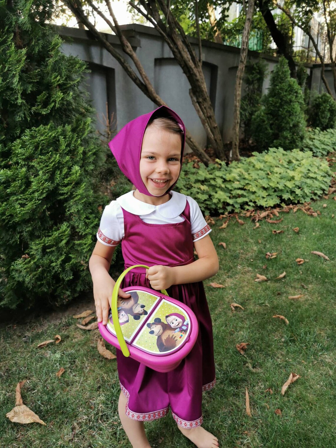 Masha and Bear Costume/ Masha Dress/ Masha Costume/ Purple Etsy