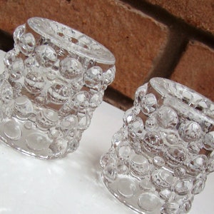 A Pair of BEYER Lead Crystal Bleikristall CANDLESTICKS from West Germany c1960s/70s with Box and Original Stickers