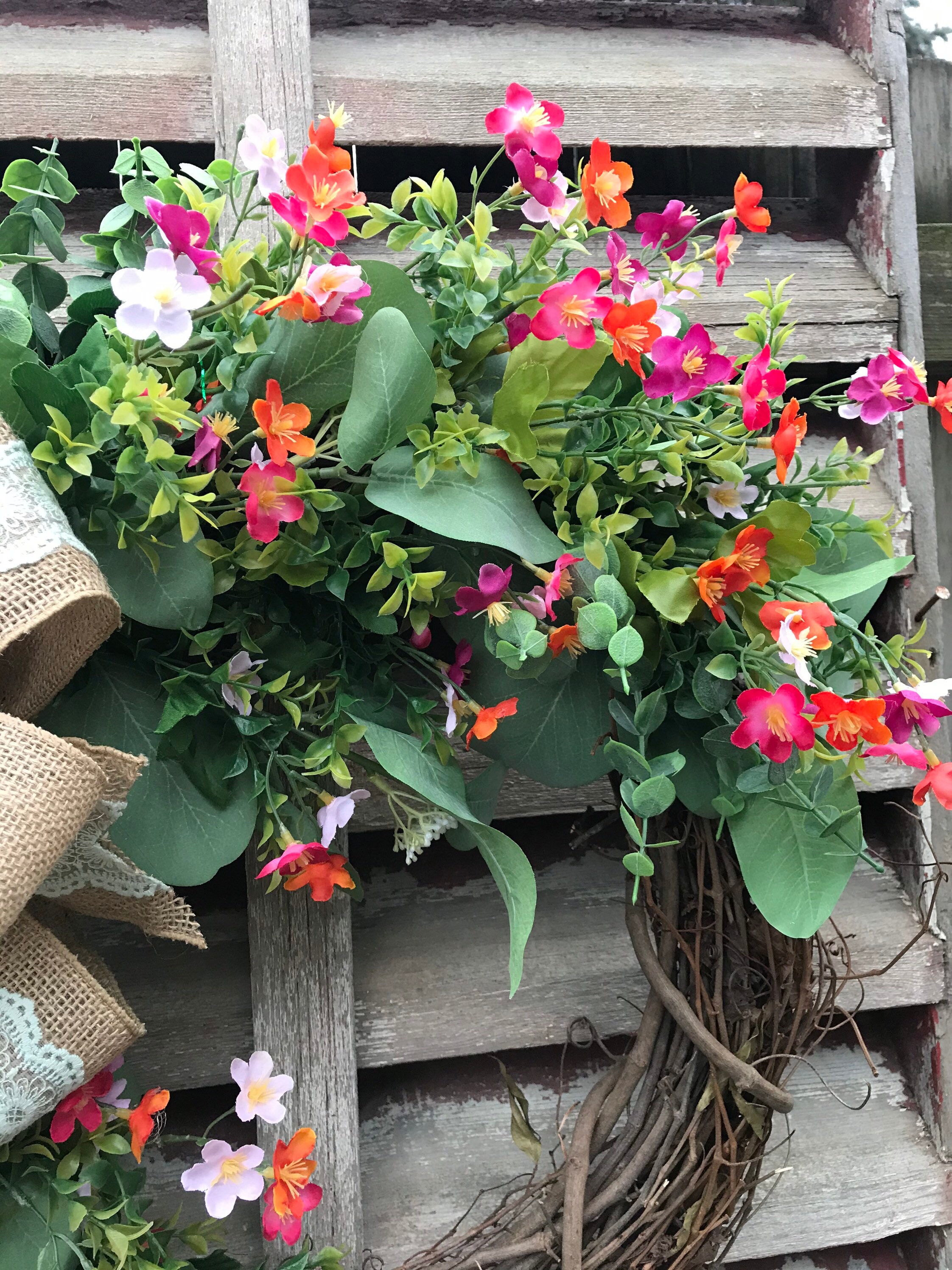 Everyday Green Wreath Greenery Wreath Spring Wreath Front Etsy