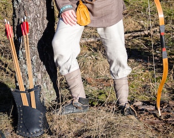 Medieval linen pants, viking pants, celtic pants, historical pants, medieval clothing