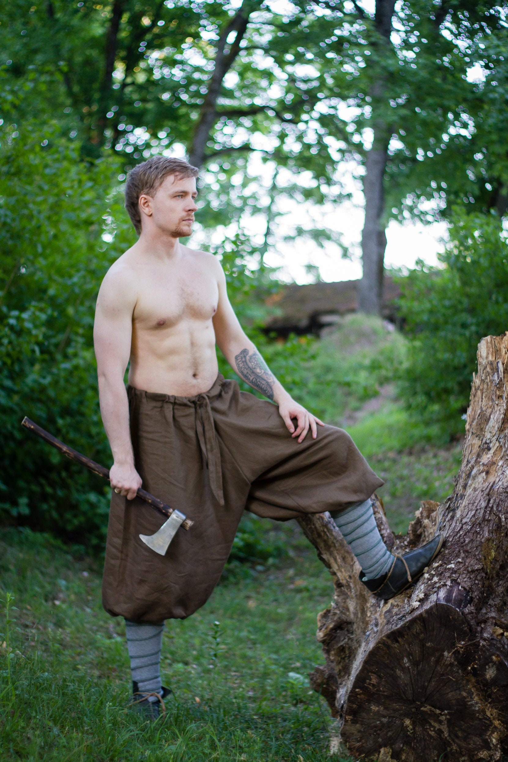 Linen or Cotton Viking Pants, Medieval Pants, Celtic Pants, Slavic Trousers,  Historical Pants, Medieval Clothing 